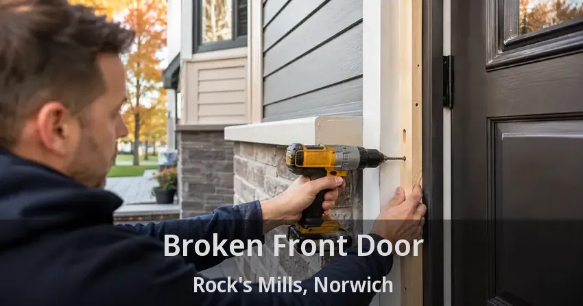 Broken Front Door Rock's Mills, Norwich - ON