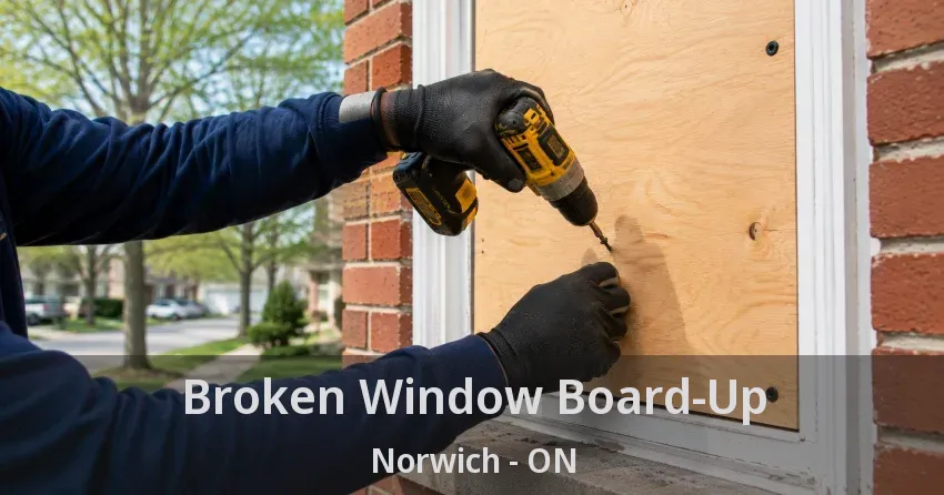 Broken Window Board-Up Norwich - ON