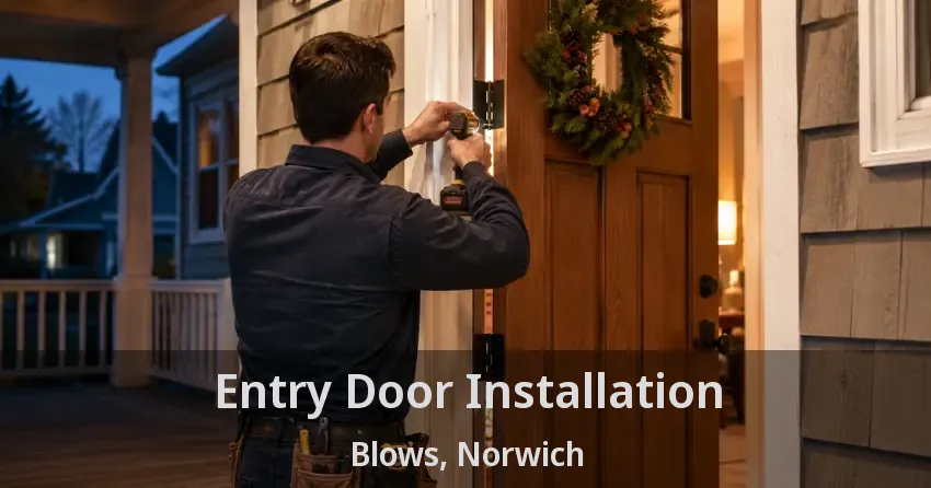 Entry Door Installation Blows, Norwich - ON