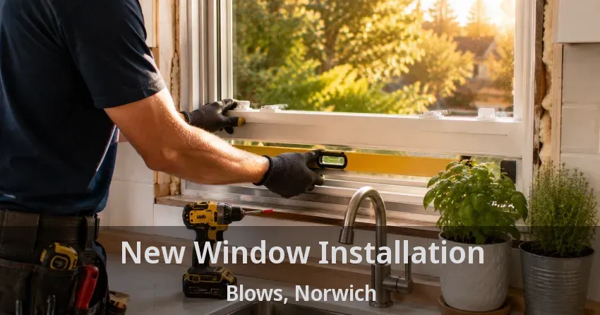 New Window Installation Blows, Norwich - ON