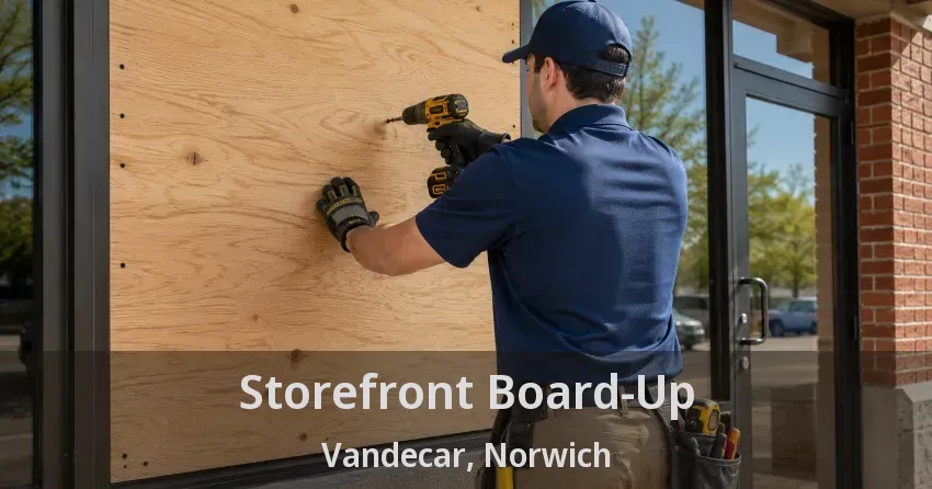 Storefront Board-Up Vandecar, Norwich - ON