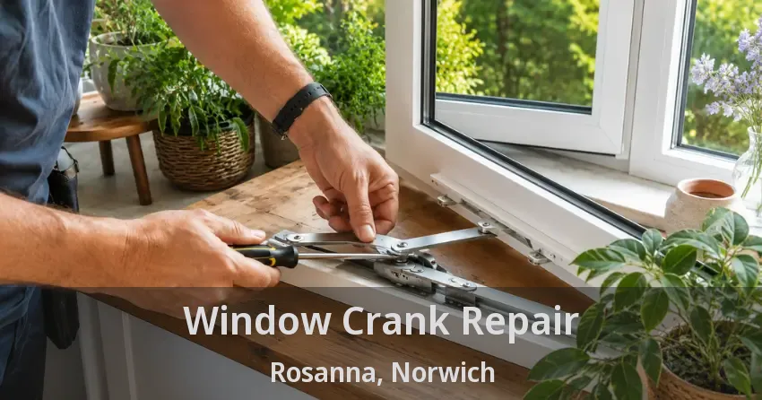 Window Crank Repair Rosanna, Norwich - ON