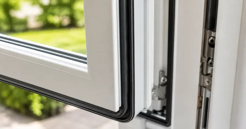 casement window cranked fully open in a Curries, Norwich home