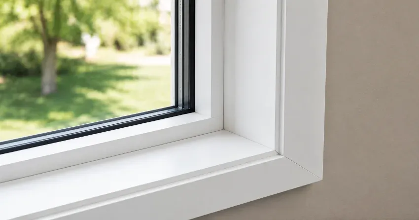 large picture window installed in a living room in Norwich
