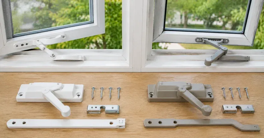 new casement window crank operator installed in Cornell, Norwich home